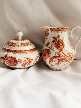 Formano Tosca Cream and Covered Sugar Bowl, Fine European Bone China,    S128